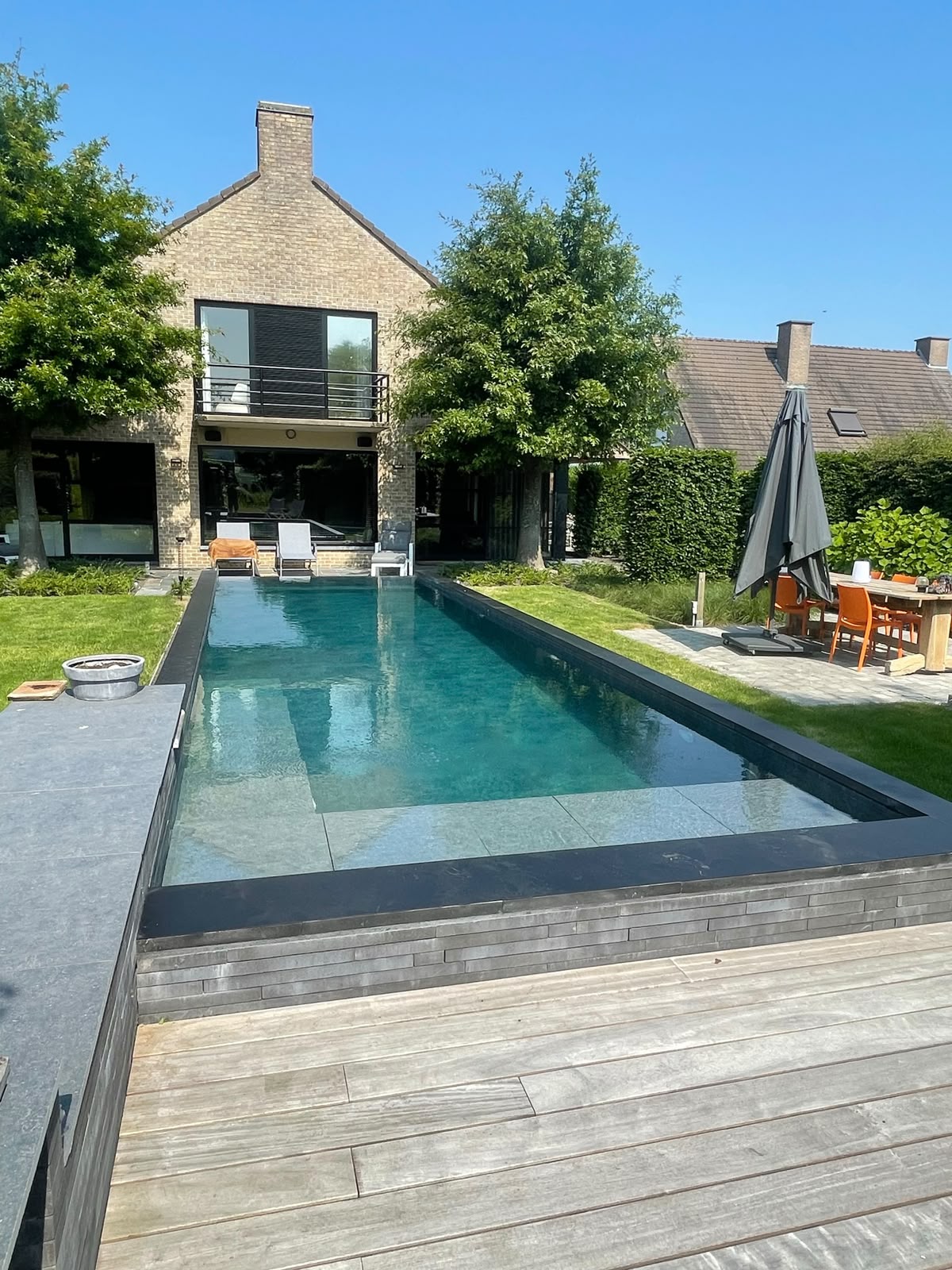 Zwembad villa terras Waregem